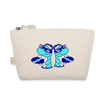 2 DJ Caterpillars Team Crew Music Two Record Team - Organic Pouch - nature - Front