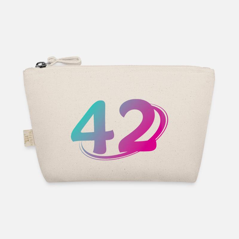 Number 42 multicolor Organic Pouch