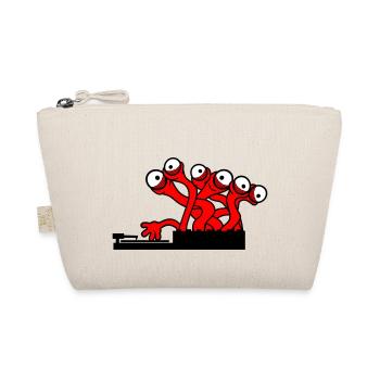 3 DJ Party Eyes Monster Alien Alien Horror - Organic Pouch - nature - Front