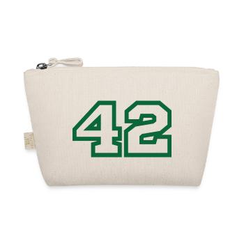 Nummer 42 green sport - Bio-Täschchen - Natur - Vorne