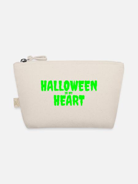 Halloween in My Heart Typography Design - Organic Pouch - nature - Front