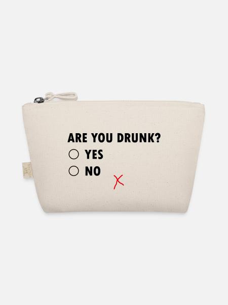 Are You Drunk? Yes No - Bio-Täschchen - Natur - Vorne