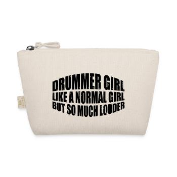 DrummerGirl Like A Normal Girl But So Much Louder4 - Bio-Täschchen - Natur - Vorne