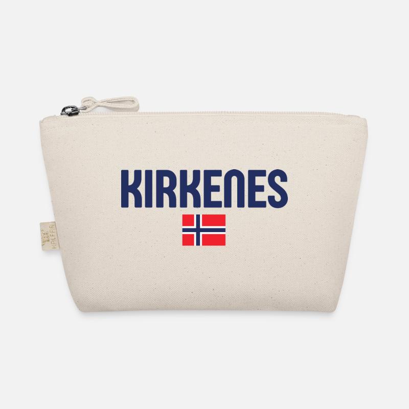 KIRKENES Norwegen Flagge - Bio-Täschchen - Natur