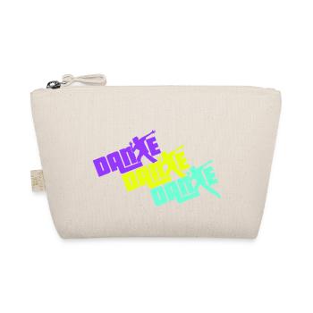 Dance Text Dancing Man Silhouette Party Music - Organic Pouch - nature - Front