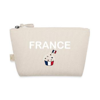 FRANCE flag and emblem of France. Endure - Organic Pouch - nature - Front