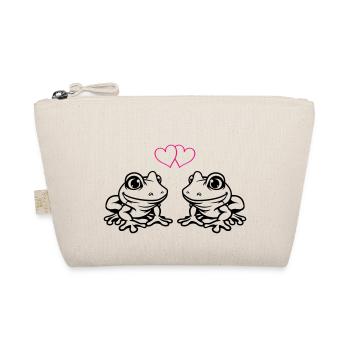 Frog Comic Love - Organic Pouch - nature - Front