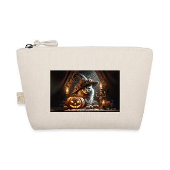 Chat d'halloween en costume pirate - Trousse biologique - nature - Devant