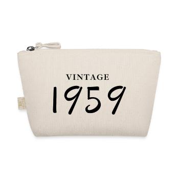 Jahrgang 1959 - Geschenkidee zum Geburtstag - Bio-Täschchen - Natur - Vorne