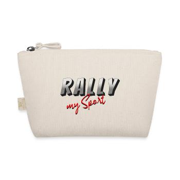 Rallye mein Sport - grau rot - Bio-Täschchen - Natur - Vorne