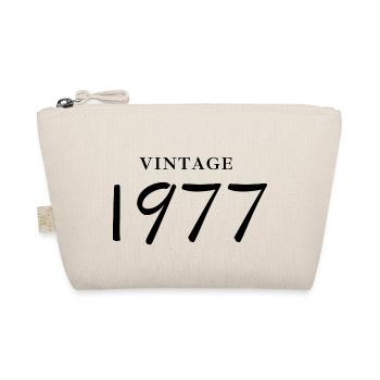 Jahrgang 1977 - Geschenkidee zum Jubiläum - Bio-Täschchen - Natur - Vorne