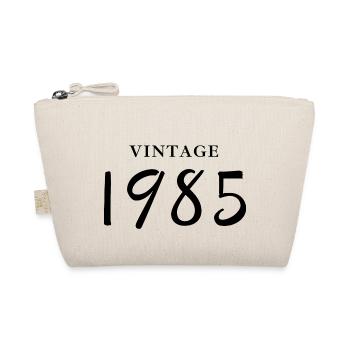 Jahrgang 1985 - Geschenkidee zum Geburtstag - Bio-Täschchen - Natur - Vorne