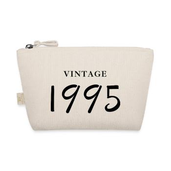 Jahrgang 1995 - Geschenkidee zum Geburtstag - Bio-Täschchen - Natur - Vorne