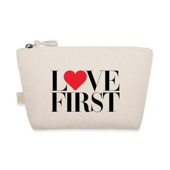 love first - Bio-Täschchen - Natur - Vorne