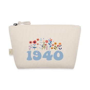 1940's Floral Pattern 1940's Floral Theme Flowers 1940's - Organic Pouch - nature - Front