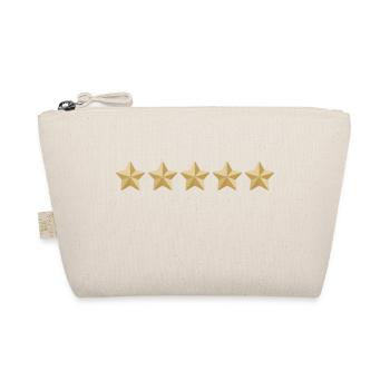 Fünf Gold Sterne, 5 stars, Gewinner, Sieger, Beste - Bio-Täschchen - Natur - Vorne