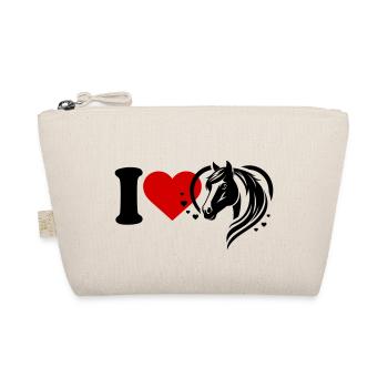 I love horses - Organic Pouch - nature - Front