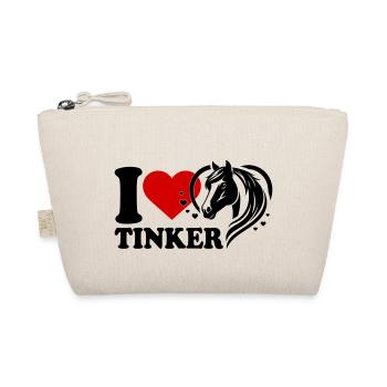I love Pferd Tinker - Bio-Täschchen - Natur - Vorne