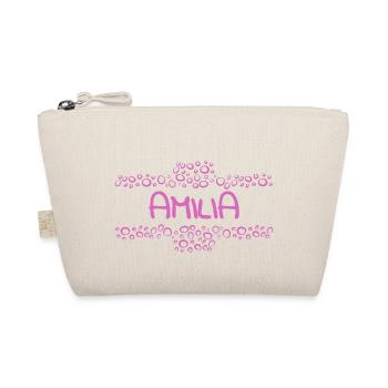 Geschenk für Amilia - Bio-Täschchen - Natur - Vorne