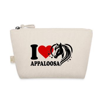 I love Pferd Appaloosa - Bio-Täschchen - Natur - Vorne