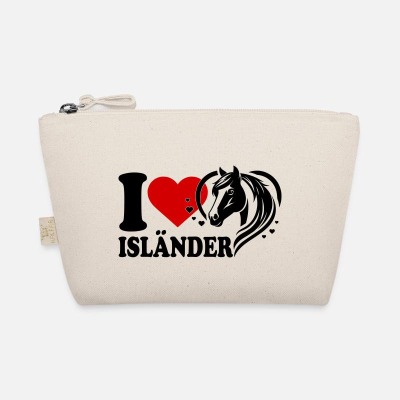 I love Pferd Isländer Bio-Täschchen