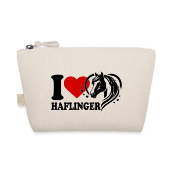 I love horse Haflinger - Organic Pouch - nature - Front