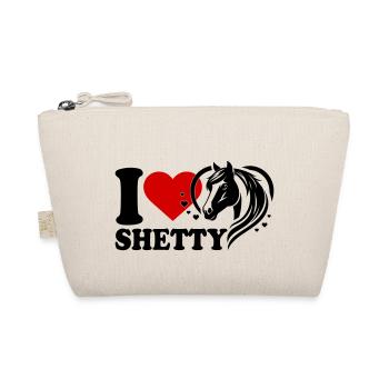 I love horse Shetty - Organic Pouch - nature - Front