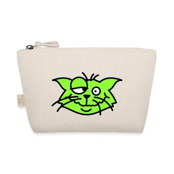 Chat confus plisse les yeux Drôle Folle Grimace - Trousse biologique - nature - Devant