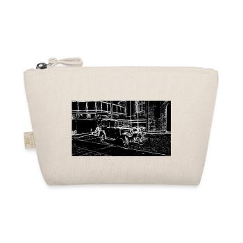 Car White Black - Organic Pouch - nature - Front