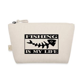 Pêcheur disant pêche pêcheur idée cadeau - Trousse biologique - nature - Devant