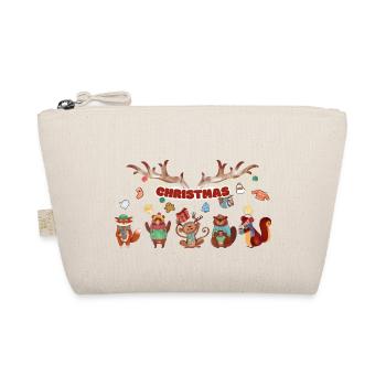 5 cute little animals - Organic Pouch - nature - Front