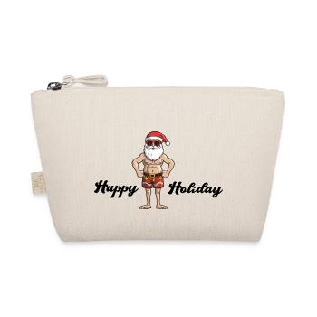Beach Santa Claus Holiday - Organic Pouch - nature - Front
