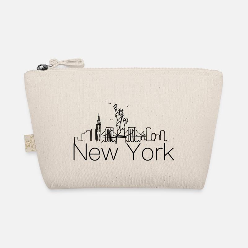 New York Skyline - Bio-Täschchen - Natur