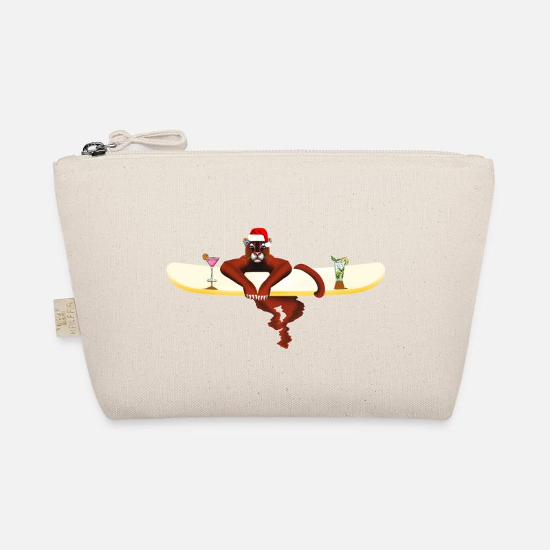 Chat sur une planche de surf - Trousse biologique - nature