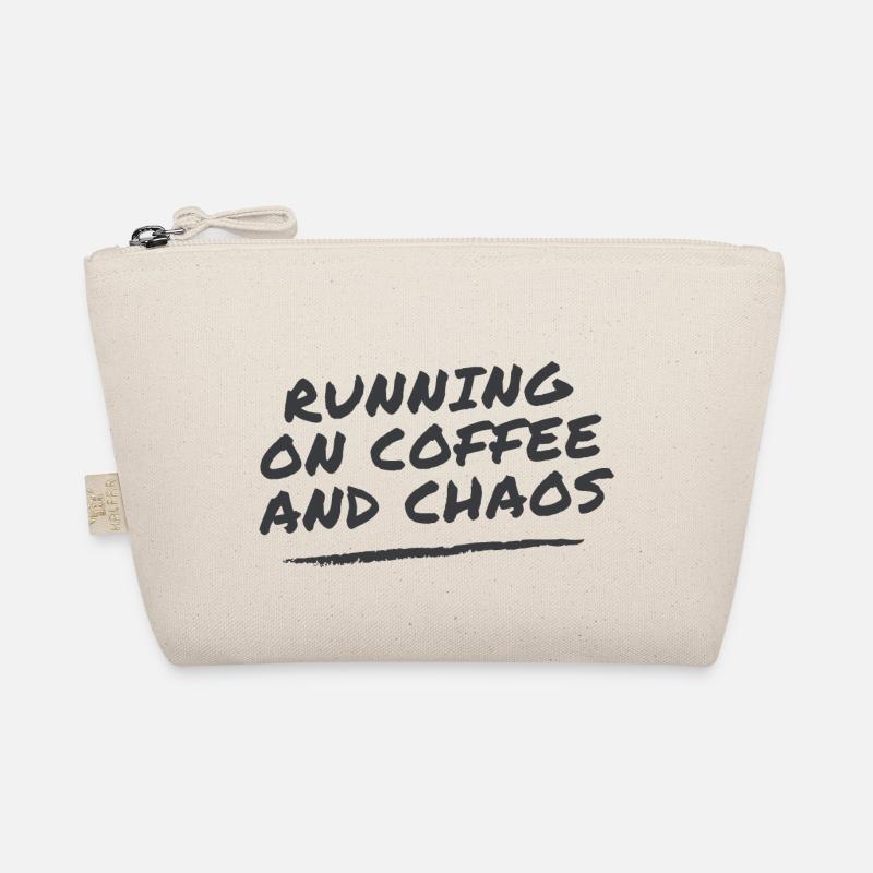 Coffee & Chaos by Ivye - Bio-Täschchen - Natur