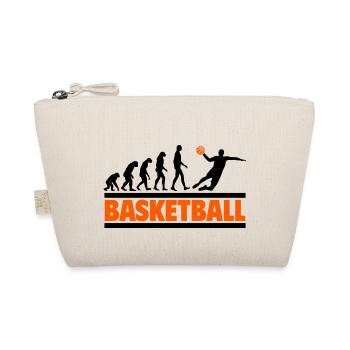 Evolution zum Basketballer - Bio-Täschchen - Natur - Vorne