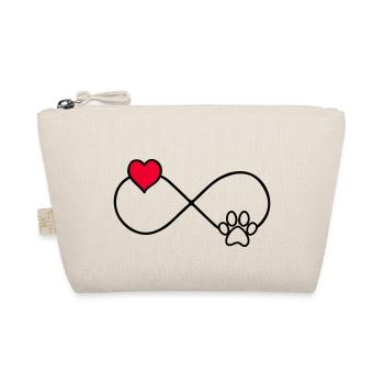 Dog Paw Love Forever - Organic Pouch - nature - Front