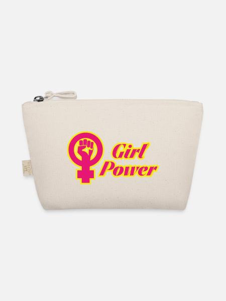 Girl Power - Bio-Täschchen - Natur
