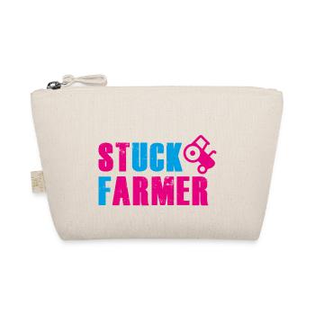 STUCK FARMER PINK BLUE - Organic Pouch - nature - Front