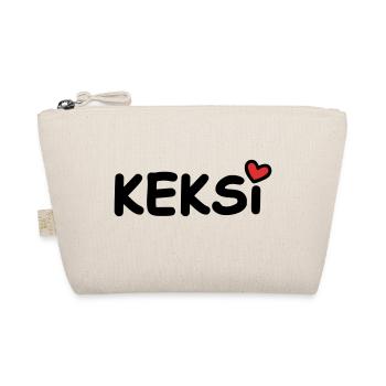 Keksi Pet Name Heart - Organic Pouch - nature - Front
