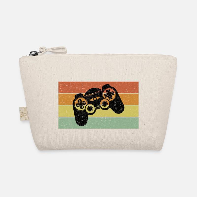 Vintage Retro Gaming Controller Bio-Täschchen