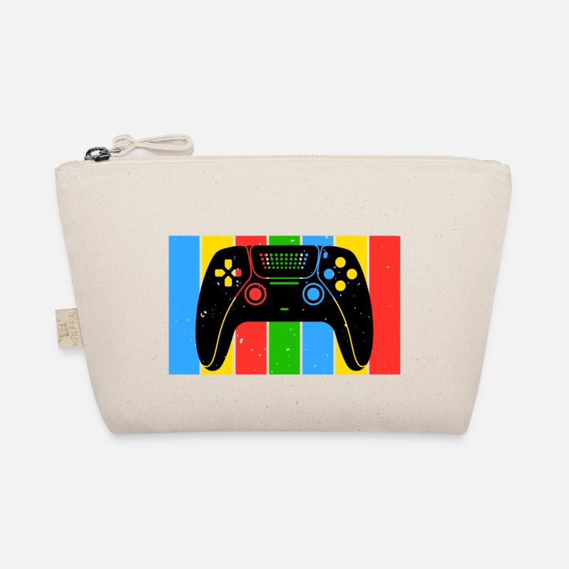 Vintage Retro Gaming Controller Organic Pouch