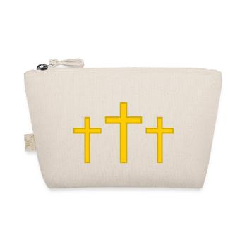 Three Crosses - Organic Pouch - nature - Front
