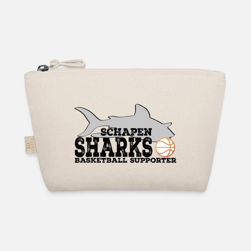 Sharks Supporter WHITE Rust Orange Ball - Bio-Täschchen - Natur