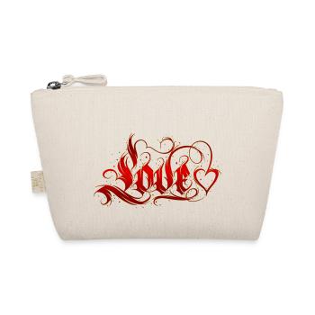 Love Quotes amore Flowers Women girl fashion female - Organic Pouch - nature - Front