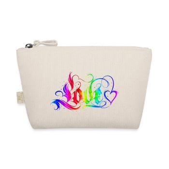 Love Quotes amore Flowers Women girl fashion female - Organic Pouch - nature - Front