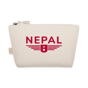 Nepal Design – Himalaya Abenteuer - Bio-Täschchen - Natur - Vorne