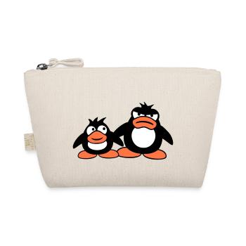 Penguin Two Friends 2 Team Big Brother Angry - Organic Pouch - nature - Front