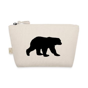 Bear Silhouette - Organic Pouch - nature - Front