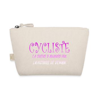CYCLIST The sweat of today the cycling victory - Organic Pouch - nature - Front